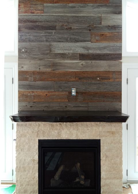 Barnwood-Fireplace