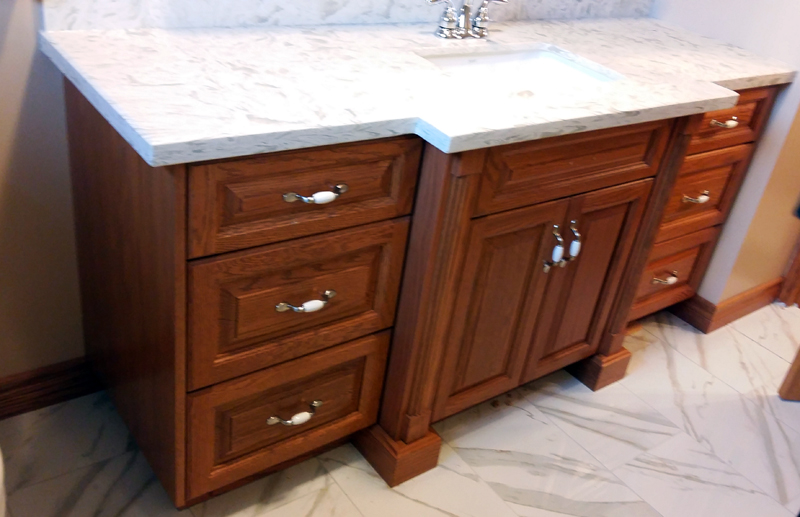 Traditional solid wood bathroom cabinets