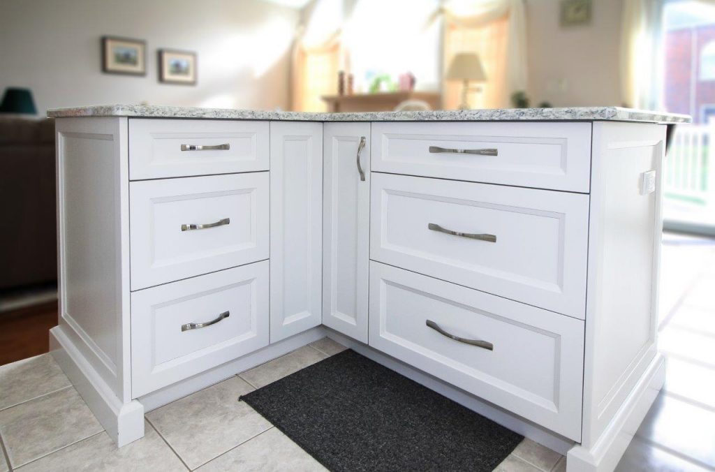 White kitchen island