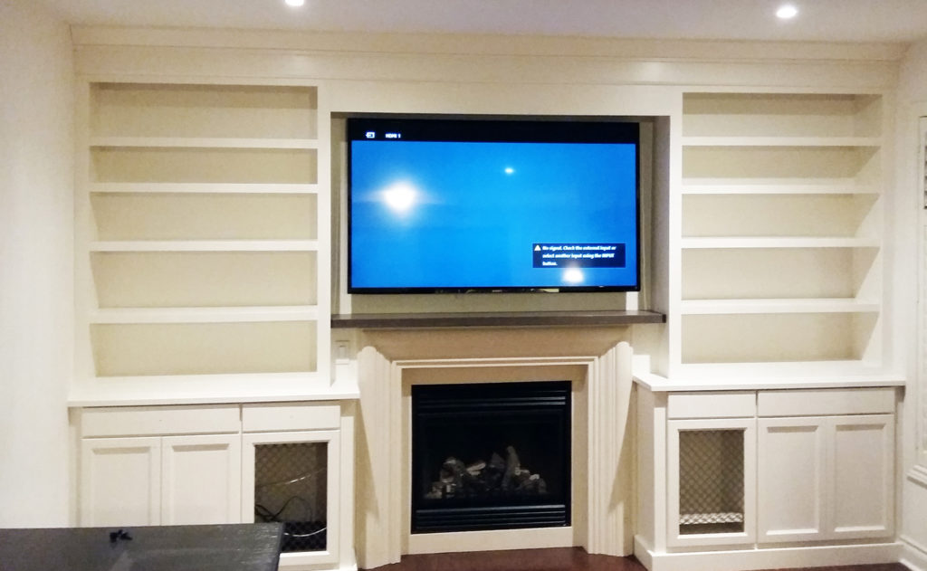 Built-in entertainment wall unit – Caledon