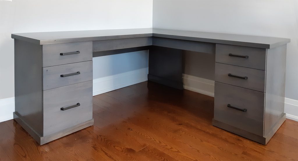 Contemporary Solid Wood Corner Desk