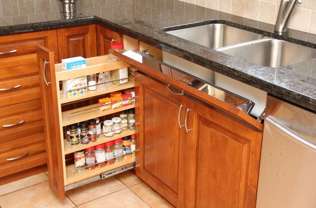 Pull-Out-Spice-Shelf-with-soft-close-guides